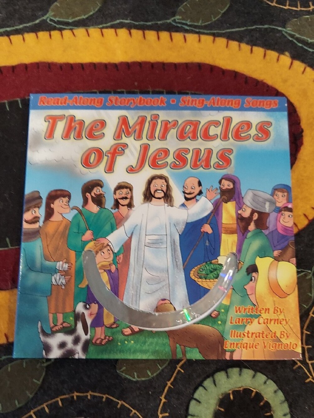 ❤️ Children's Read-Along Bible Story Book & CD Set Of 8 - Picture 8 of 13